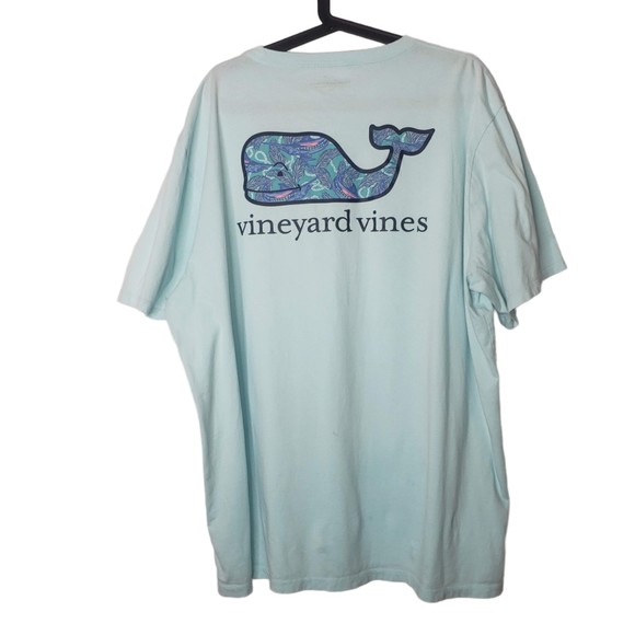 Vineyard Vines Tops - VINEYARD VINES Light Blue T Shirt Size 2XL